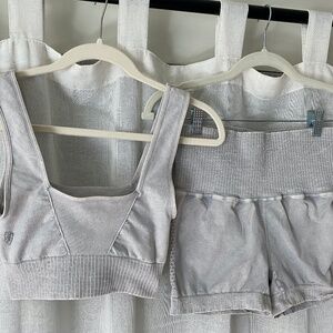 FP Movement Good Karma Square Neck Bra and Running Short Set